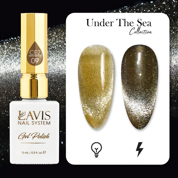 LAVIS Cat Eyes CE2 - 09 - Gel Polish 0.5 oz - Under The Sea