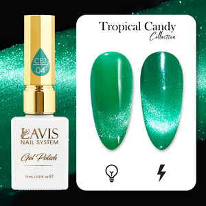 LAVIS Cat Eyes CE3 - 04 - Gel Polish 0.5 oz - Tropical Candy