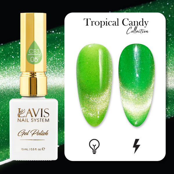 LAVIS Cat Eyes CE3 - 05 - Gel Polish 0.5 oz - Tropical Candy