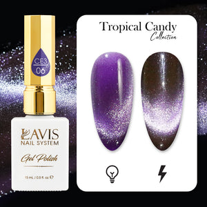 LAVIS Cat Eyes CE3 - 06 - Gel Polish 0.5 oz - Tropical Candy