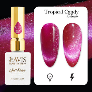 LAVIS Cat Eyes CE3 - 07 - Gel Polish 0.5 oz - Tropical Candy