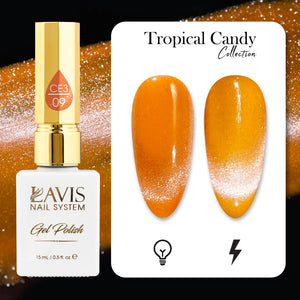 LAVIS Cat Eyes CE3 - 09 - Gel Polish 0.5 oz - Tropical Candy