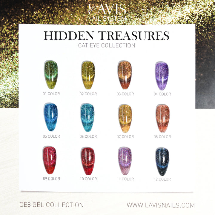 LAVIS Cat Eyes CE8 - Gel Polish 0.5 oz - Hidden Treasures Collection