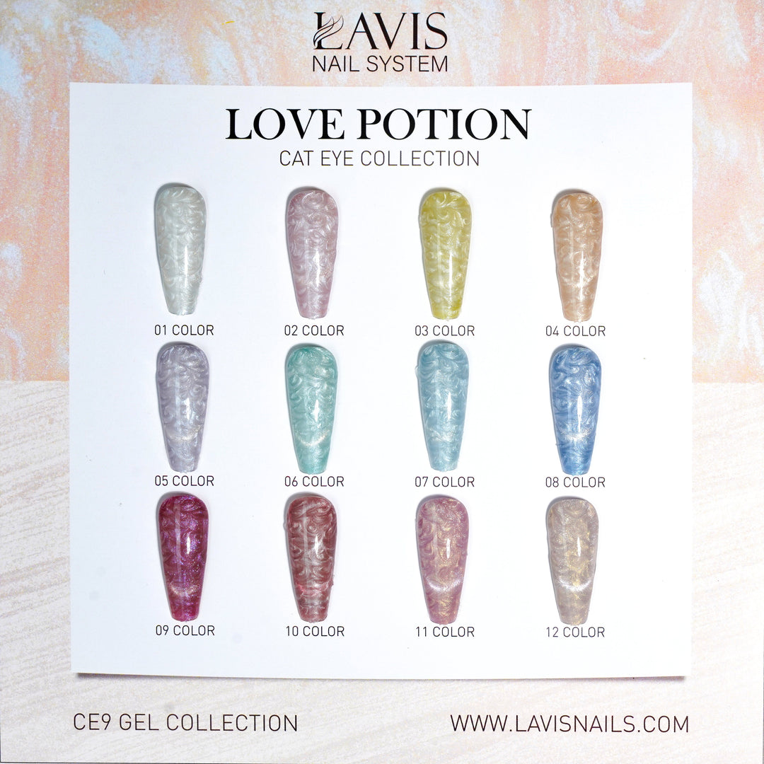 LAVIS Cat Eyes CE9 - Gel Polish 0.5 oz - LOVE POTION Collection