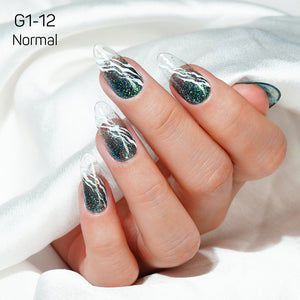 LAVIS Glitter G01 - 12 - Gel Polish 0.5 oz - Galaxy Collection