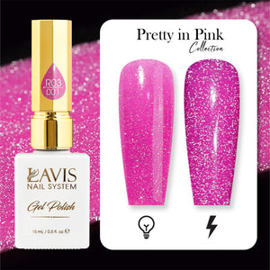 LAVIS Reflective R05 - 15 - Gel Polish 0.5 oz - Neon Lights Reflective Collection