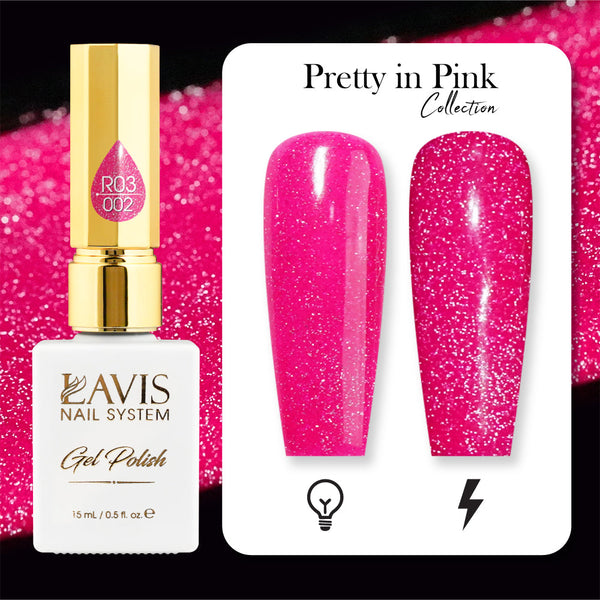 LAVIS Reflective R05 - 16 - Gel Polish 0.5 oz - Neon Lights Reflective Collection