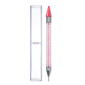  Rhinestone Dual-ended Wax Dotting Pen - Pink by OTHER sold by DTK Nail Supply