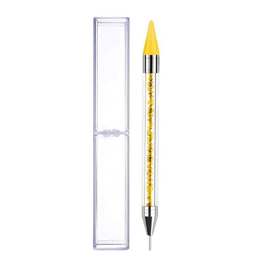  Rhinestone Dual-ended Wax Dotting Pen - Yellow by OTHER sold by DTK Nail Supply