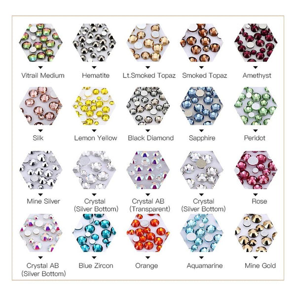  Rhinestones for Nail Art Set 3 by Classy Nail Art sold by DTK Nail Supply