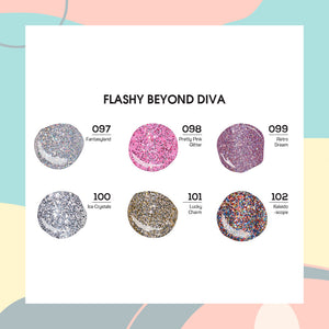  Lavis Gel Flashy Beyond Diva Set G2 (6 colors): 097, 098, 099, 100, 101, 102