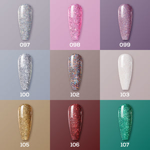  Lavis Gel Twinkle The Galaxy Set G6 (9 colors): 097, 098, 099, 100, 102, 103, 105, 106, 107